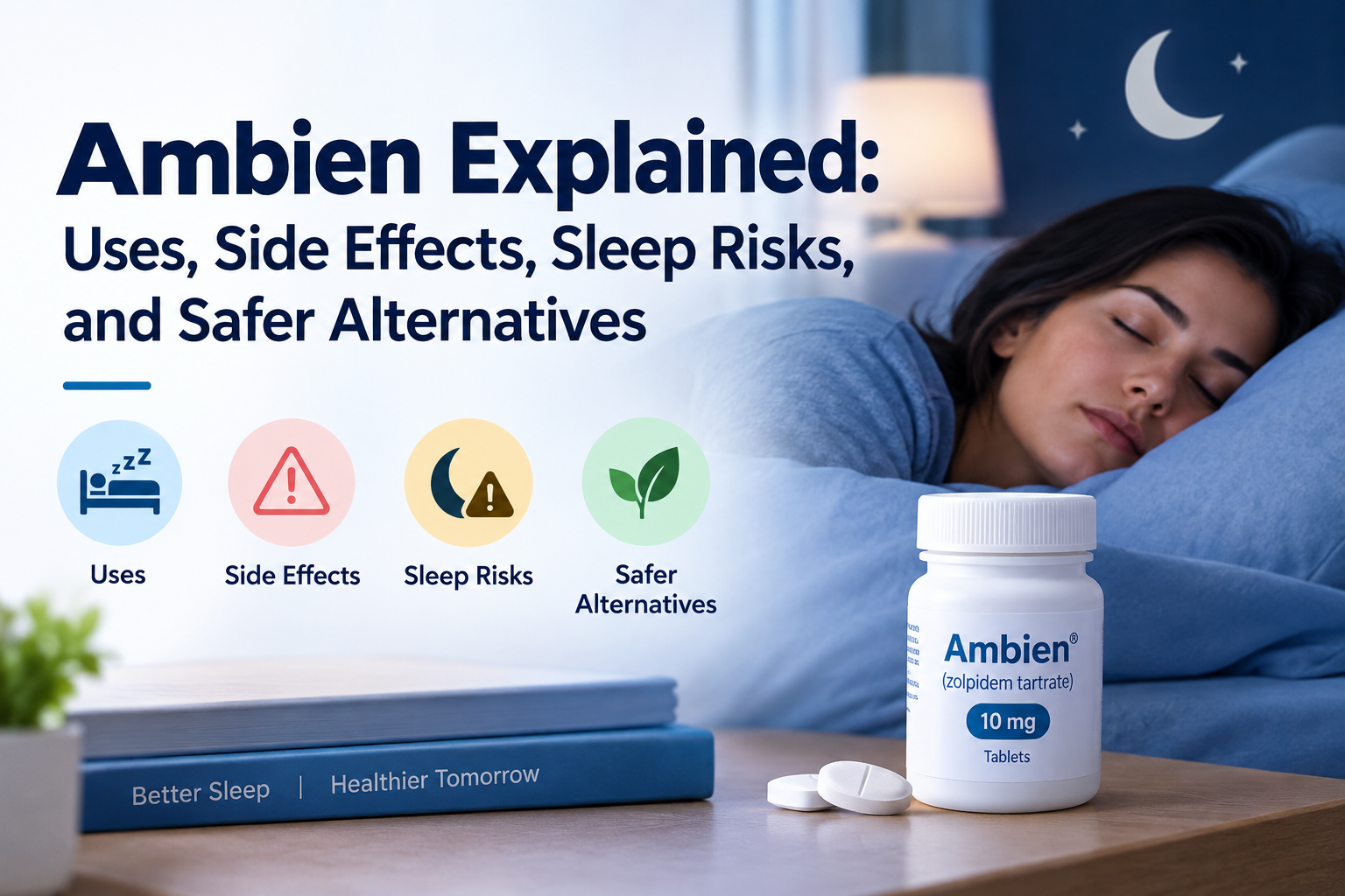 Ambien Explained: Uses, Side Effects, Sleep Risks, and Safer Alternatives